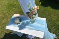 Inspirace svatební květinovou výzdobou na zámku Libouchec.