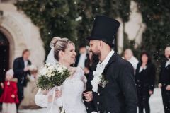 Zimní svatba na zámku Libouchec v blízkosti Ústí nad Labem