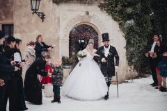 Zimní svatba na sněhu – Zámek Libouchec.