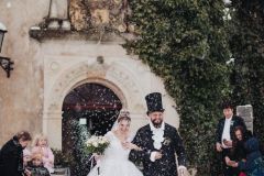 Zimní romantika na zámku Libouchec v severních Čechách